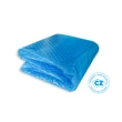 Solární plachta modro-transparentní pro čtvercové vířivé bazény 1,18 x 1,18 m