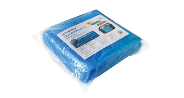 Solární plachta modro-transparentní pro čtvercové vířivé bazény 1,18 x 1,18 m