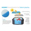 Solární plachta modro-transparentní pro čtvercové vířivé bazény 1,45 x 1,45 m