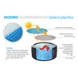 Solární plachta modro-transparentní pro kruhové vířivé bazény s Ø hladiny 1,60 m