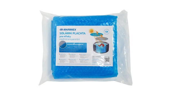 Solární plachta modro-transparentní pro kruhové vířivé bazény s Ø hladiny 1,60 m