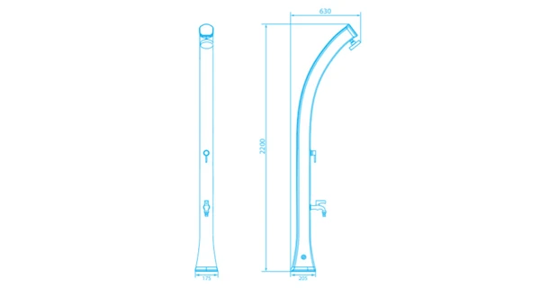 Solární sprcha UNO 23 l
