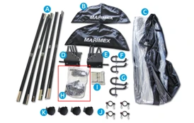 Stahovací popruh s přezkou (k zastřešení Pool House Control 3,05 a 3,66 m)