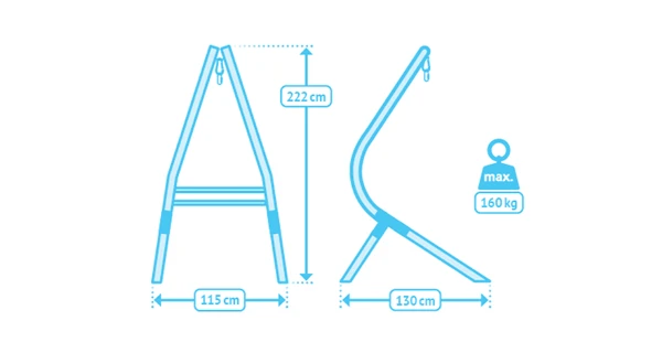Stojan na houpací sedačku La Siesta Calma, nature