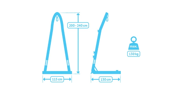 Stojan na houpací sedačku La Siesta Mediterráneo, anthracite