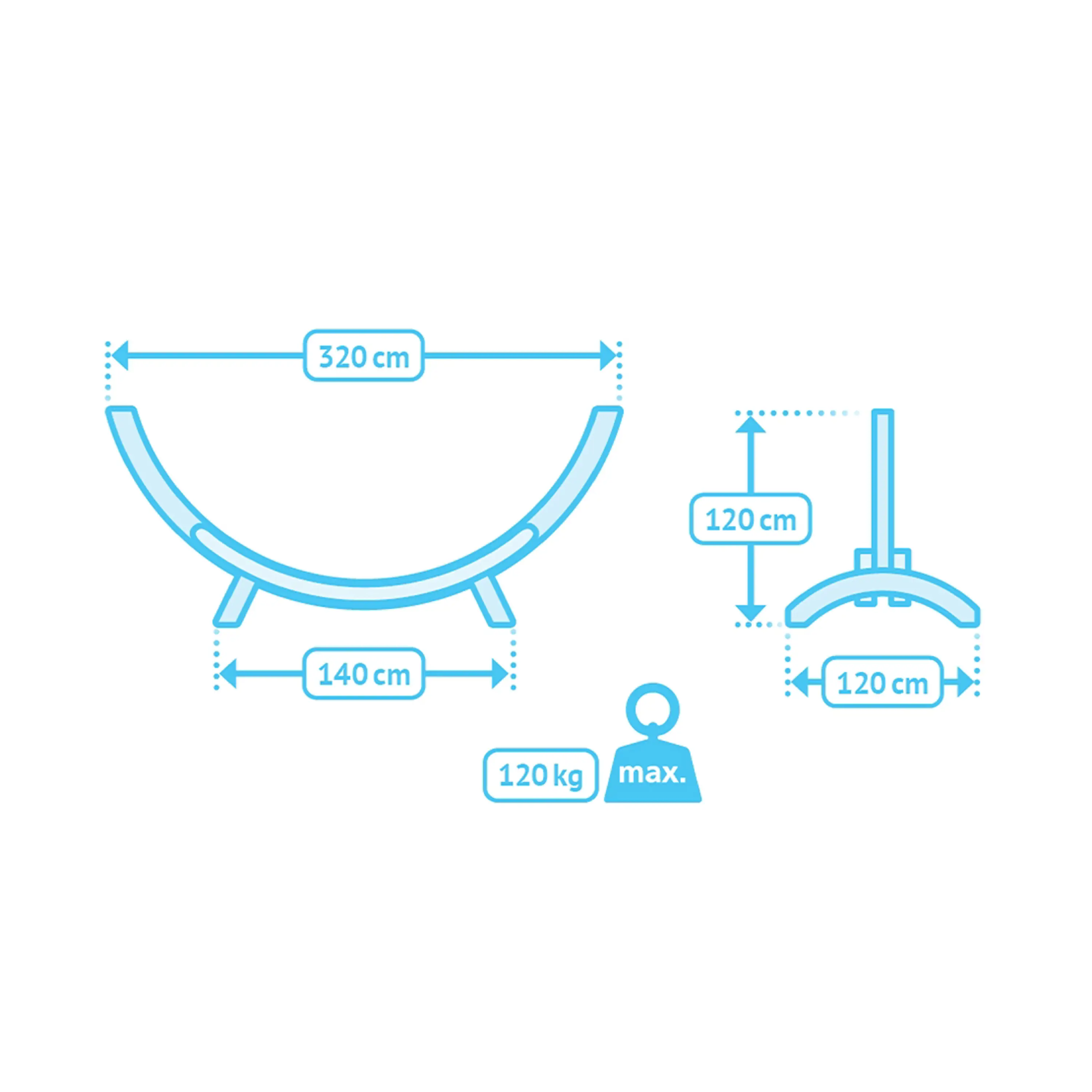 Marimex | Stojan na houpací síť La Siesta Maera do 120 kg | 11640609 Obrázek