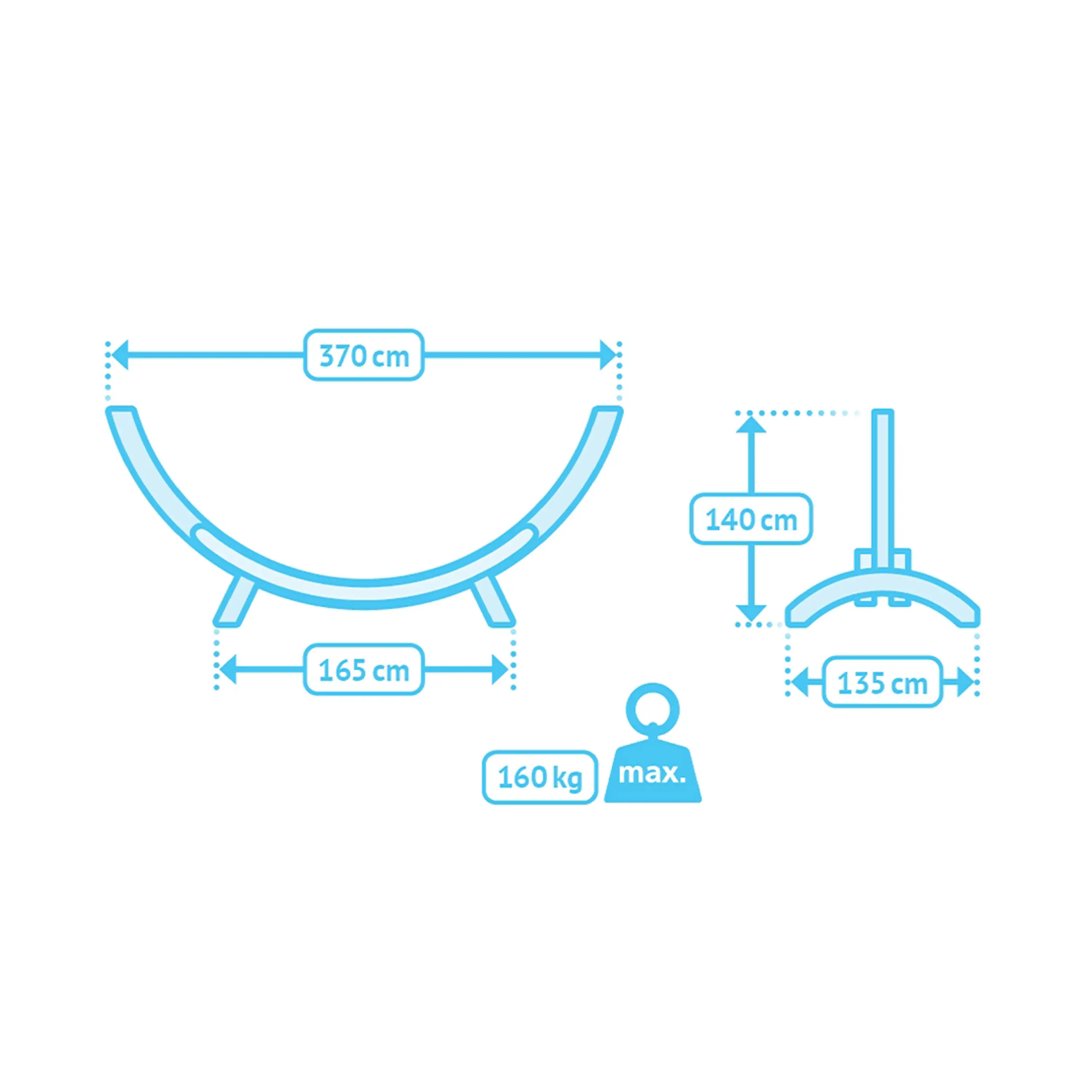Marimex | Stojan na houpací síť La Siesta Maera do 160 kg | 11640610 Obrázek
