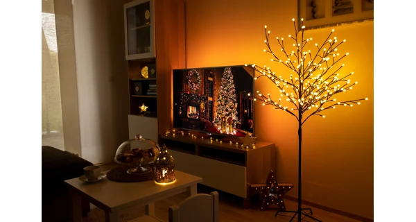 Stromek s žárovkami 200 LED - teplá bílá