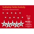 Světelné hvězdy 100 LED - studená bílá