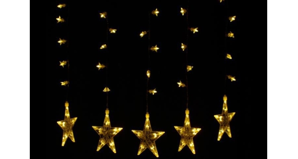 Světelné hvězdy 100 LED - teplá bílá