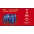 Světelné mini rampouchy 60 LED - modré