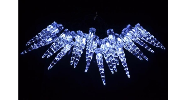 Světelné rampouchy 20 LED - studená bílá