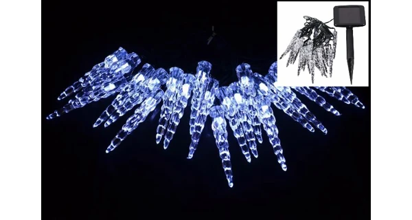 Světelné rampouchy 20 LED - studená bílá