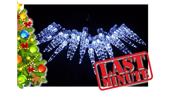 Světelné rampouchy 20 LED - studená bílá