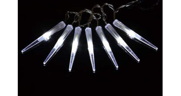 Světelné rampouchy 60 LED - studená bílá