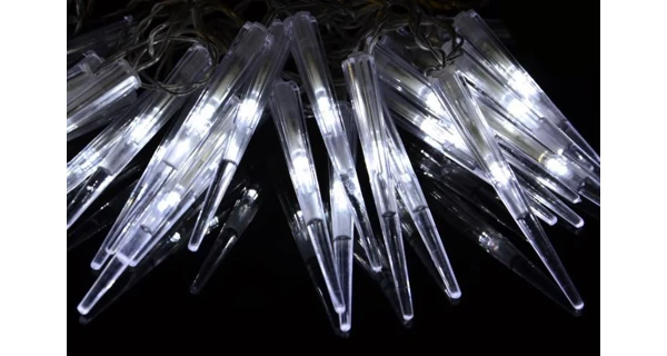 Světelné rampouchy 60 LED - studená bílá