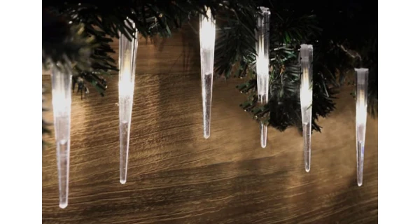 Světelné rampouchy 60 LED - studená bílá