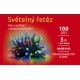 Světelný řetěz 100 LED - barevná - transparent