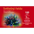Světelný řetěz 100 LED - barevná - transparent
