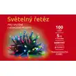 Světelný řetěz 100 LED - barevná - transparent - mód