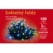 Světelný řetěz 100 LED - barevná - zelená