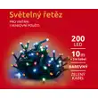 Světelný řetěz 200 LED - barevná