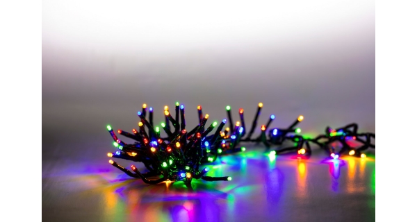 Světelný řetěz 200 LED dvojitý - barevná - sada 2 ks