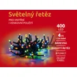 Světelný řetěz 400 LED dvojitý - barevná