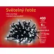 Světelný řetěz 400 LED dvojitý - studená bílá