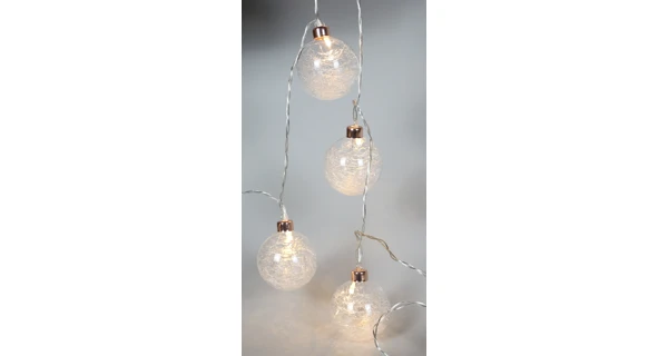 Světelný řetěz 8 LED - teplá bílá