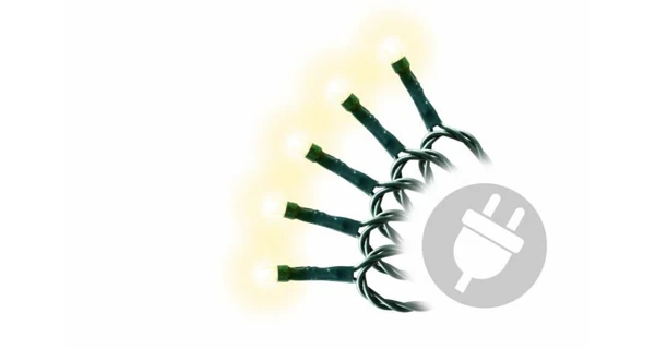 Světelný řetěz 80 LED - teplá bílá