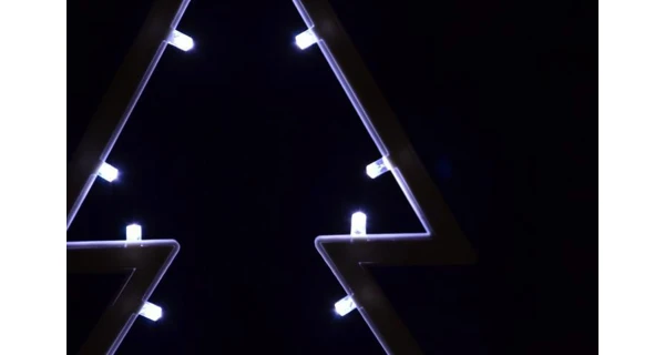 Světelný stromek 20 LED - studená bílá