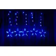 Světelný závěs - 100 LED - modré hvězdy