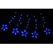 Světelný závěs - 100 LED - modré hvězdy