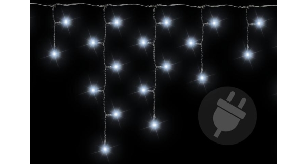 Světelný závěs - 144 LED - studená bílá