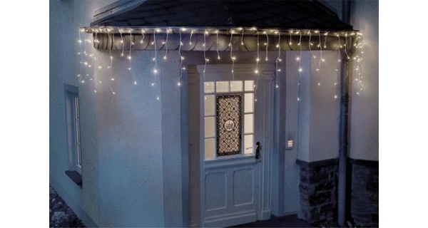 Světelný závěs - 144 LED - studená bílá