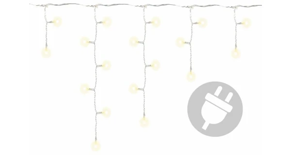 Světelný závěs - 72 LED - teplá bílá