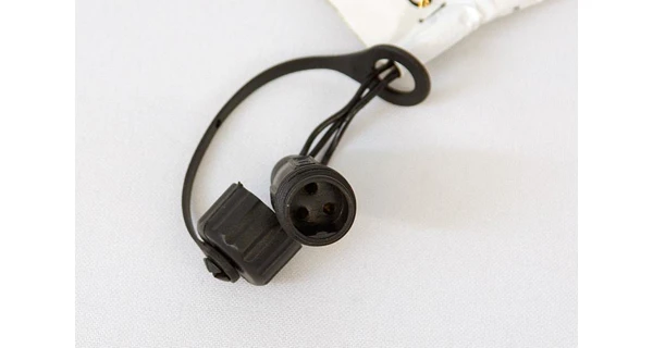 Světelný závěs dvojitý - 80 LED - teplá bílá (napájení)