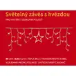 Světelný závěs s hvězdou 80 LED