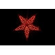 Svítící hvězda 10 LED - červená