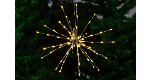 Svítící prskavka 80 LED - teplá bílá