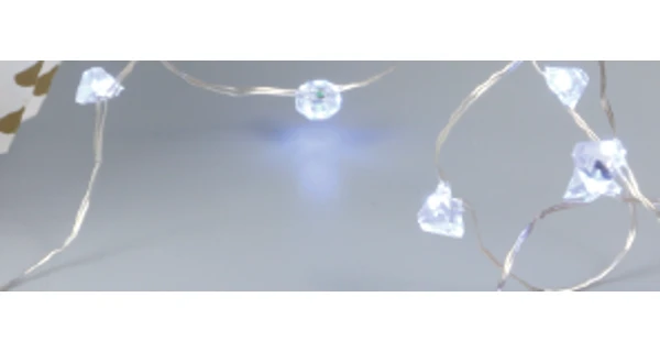 Svítící struna 20 LED - diamant