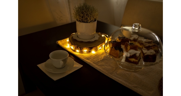 Svítící struna 200 LED - teplá bílá