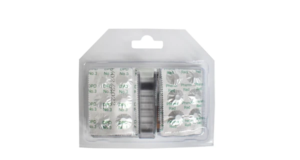 Tabletový tester na pH a chlorovou koncentraci