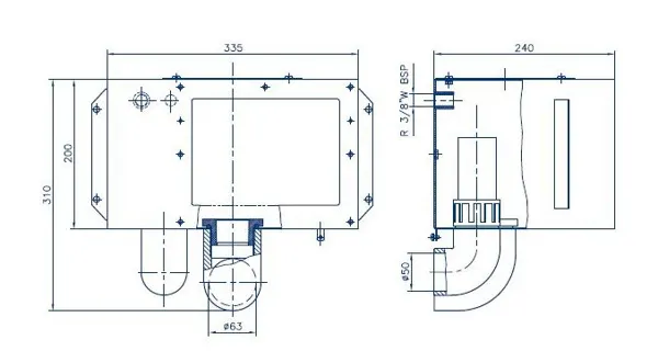 Tělo skimmeru A-201 - 07520