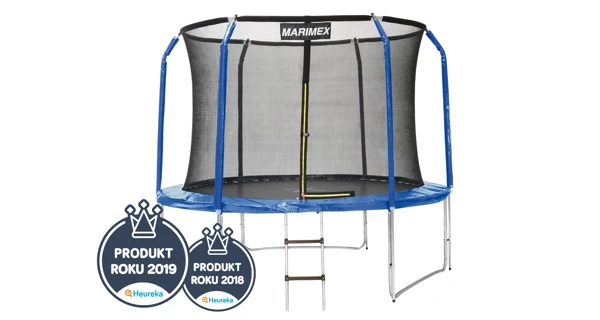 Trampolína Marimex 305 cm + vnitřní ochranná síť + schůdky ZDARMA (model 2020 - poškozený obal)