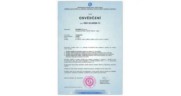 Trampolína Marimex 488 cm + ochranná síť + žebřík ZDARMA