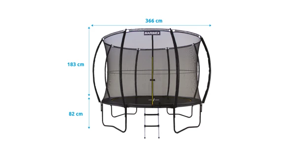 Trampolína Marimex Comfort 366 cm + ochranná síť + schůdky ZDARMA