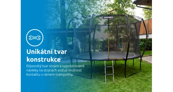 Trampolína Marimex Comfort 366 cm + ochranná síť + schůdky ZDARMA (poškozený obal)