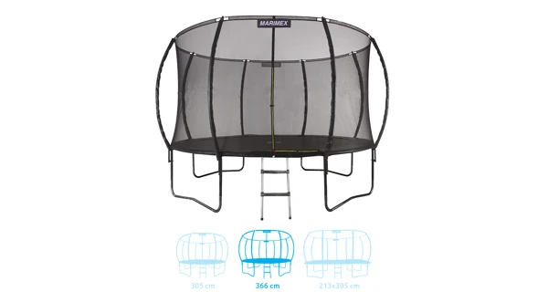 Trampolína Marimex Comfort 366 cm + ochranná síť + schůdky ZDARMA (poškozený obal)